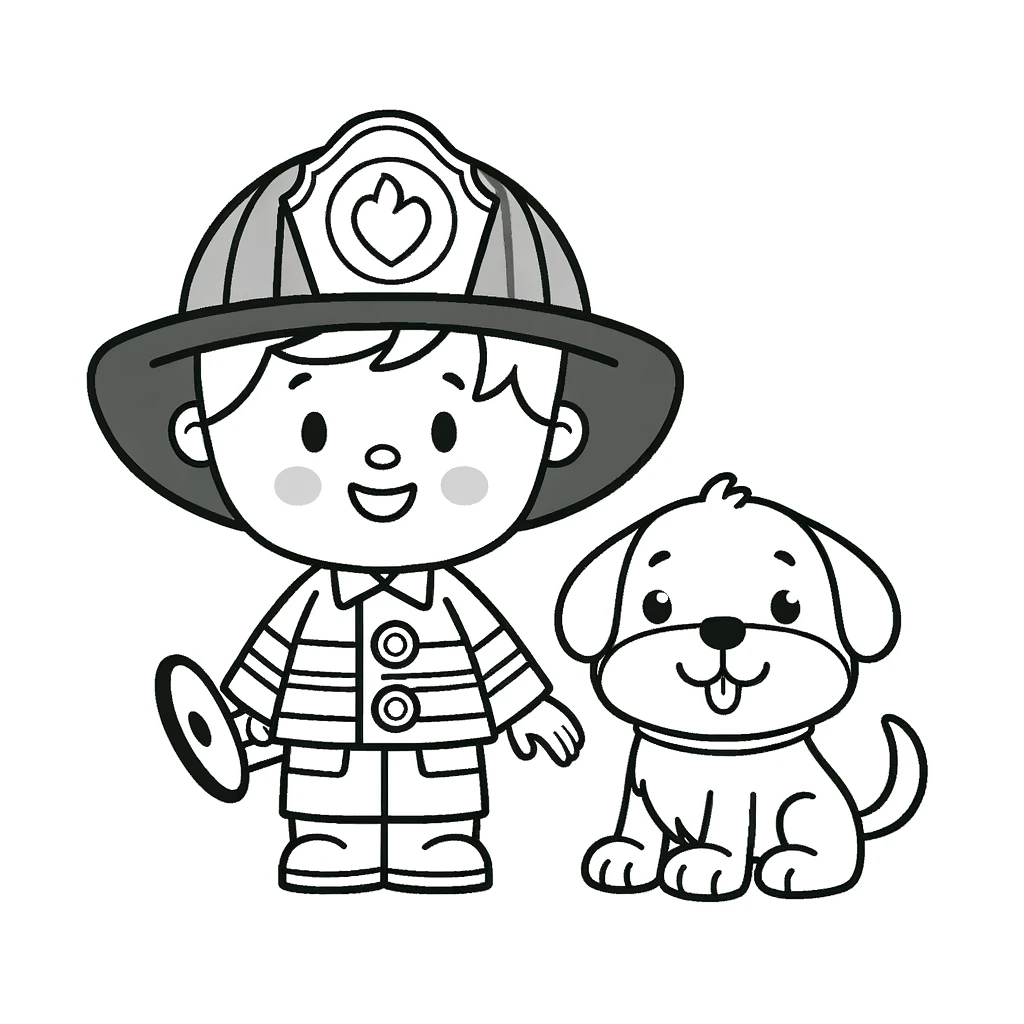 Dibujos para colorear e imprimir Firefighter