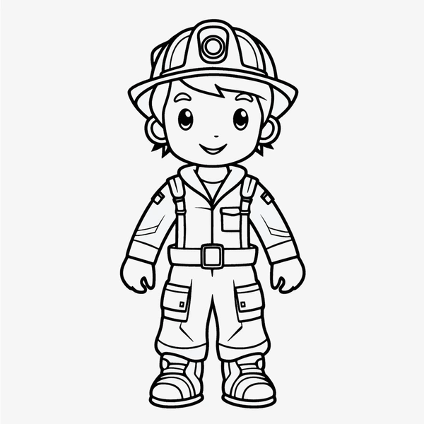 Dibujos para colorear e imprimir Firefighter