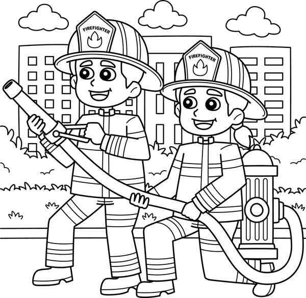 Dibujos para colorear e imprimir Firefighter