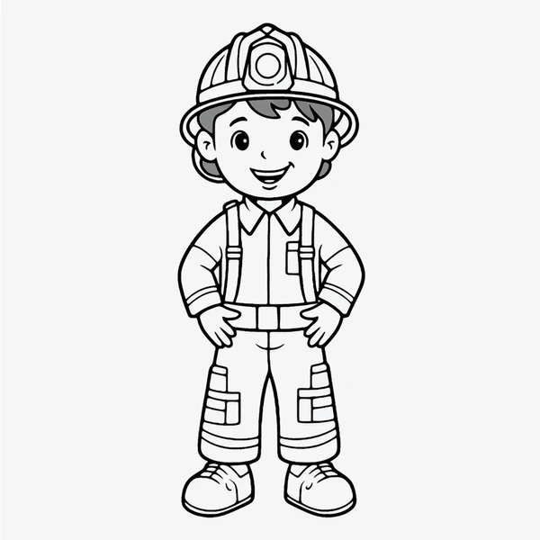 Dibujos para colorear e imprimir Firefighter