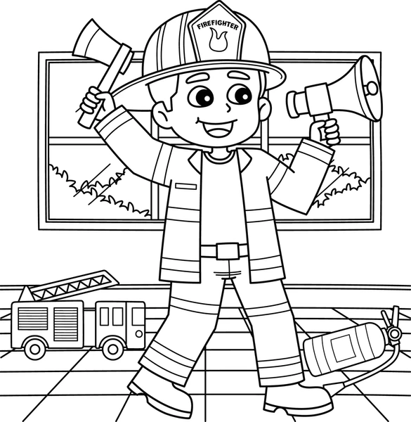 Dibujos para colorear e imprimir Firefighter