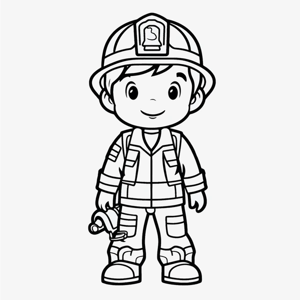 Dibujos para colorear e imprimir Firefighter