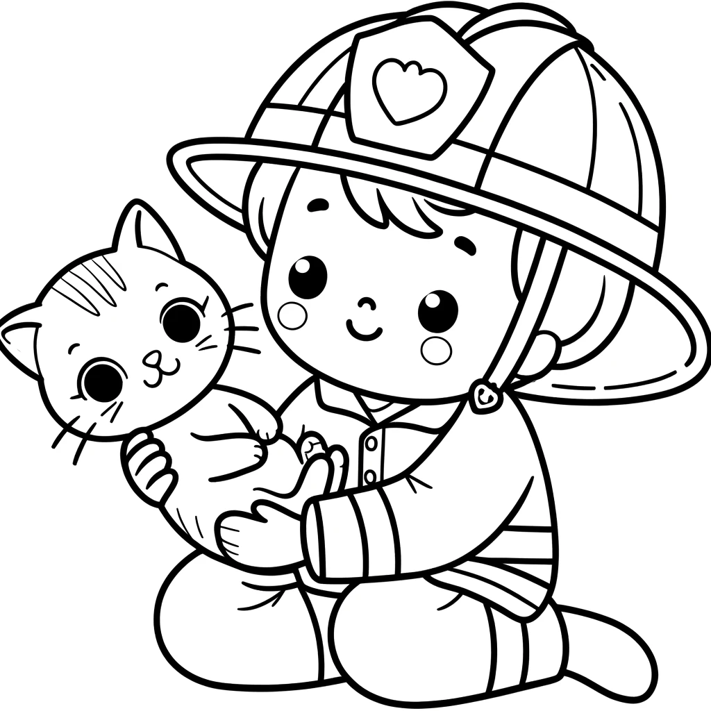 Dibujos para colorear e imprimir Firefighter