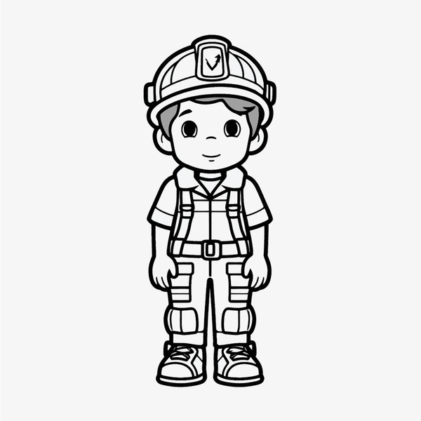 Dibujos para colorear e imprimir Firefighter