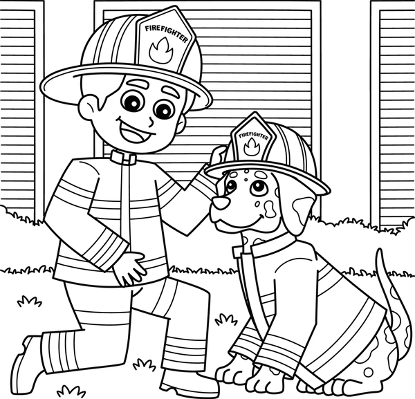 Dibujos para colorear e imprimir Firefighter