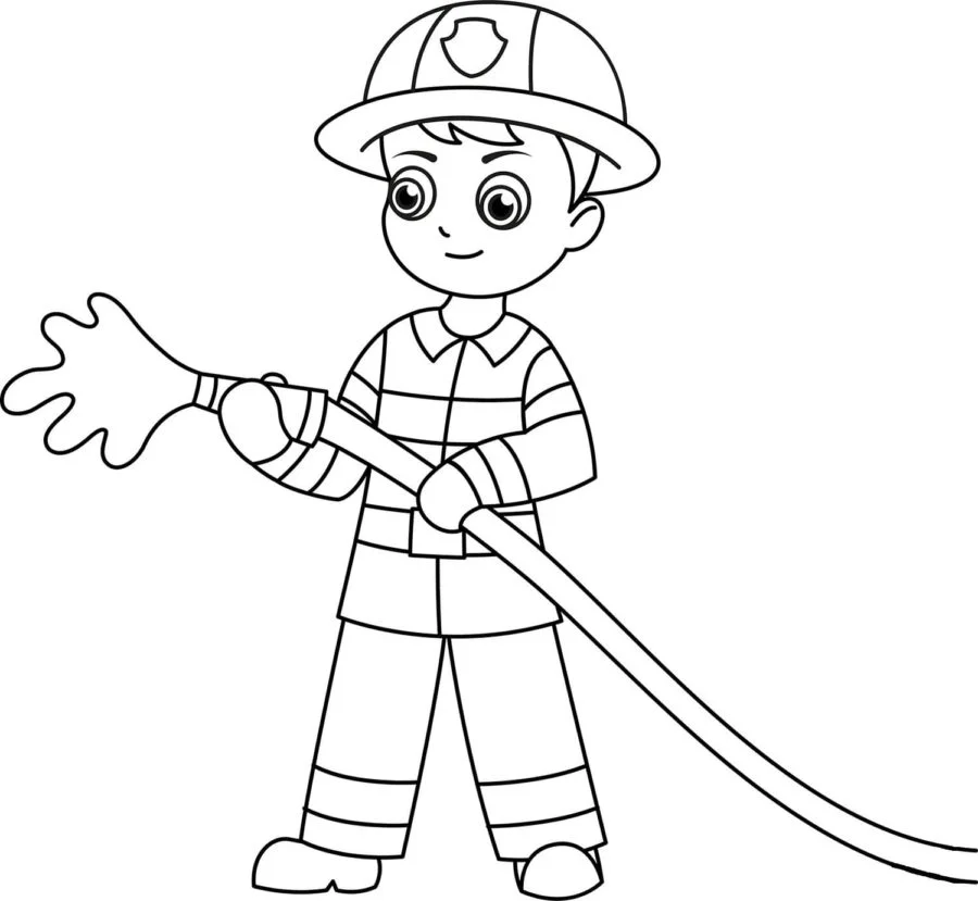 Dibujos para colorear e imprimir Firefighter