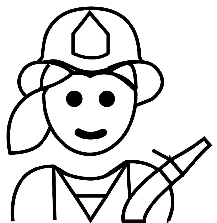 Dibujos para colorear e imprimir Firefighter