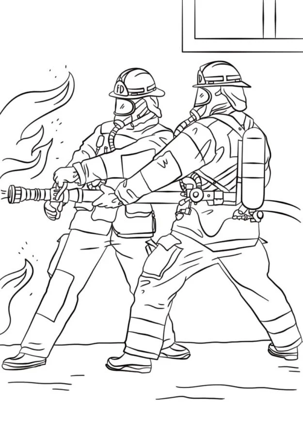 Dibujos para colorear e imprimir Firefighter