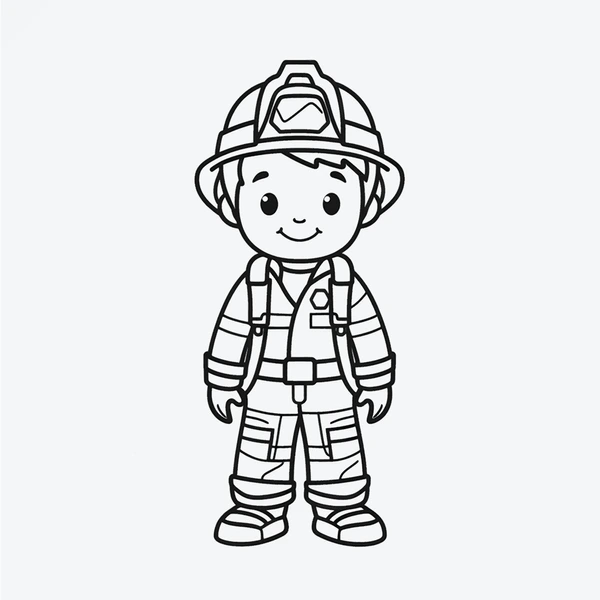 Dibujos para colorear e imprimir Firefighter