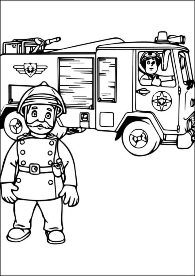 Dibujos para colorear e imprimir Firefighter