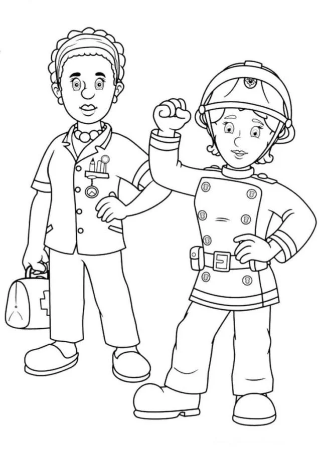 Dibujos para colorear e imprimir Firefighter