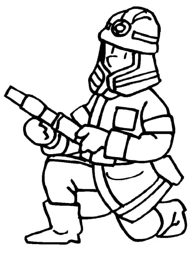 Dibujos para colorear e imprimir Firefighter