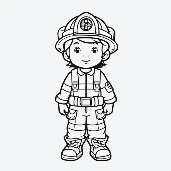 Dibujos para colorear e imprimir Firefighter