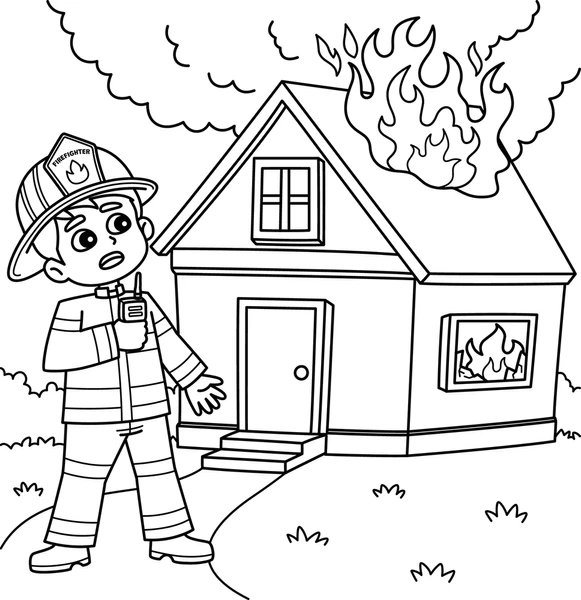 Dibujos para colorear e imprimir Firefighter