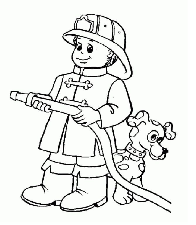 Dibujos para colorear e imprimir Firefighter