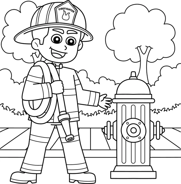 Dibujos para colorear e imprimir Firefighter