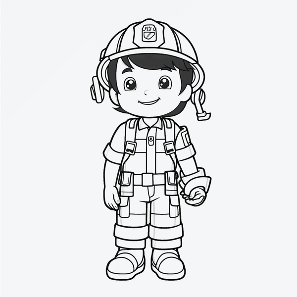 Dibujos para colorear e imprimir Firefighter