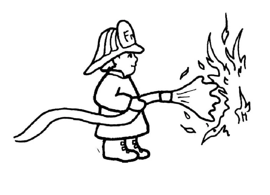 Dibujos para colorear e imprimir Firefighter