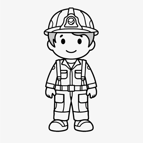 Dibujos para colorear e imprimir Firefighter