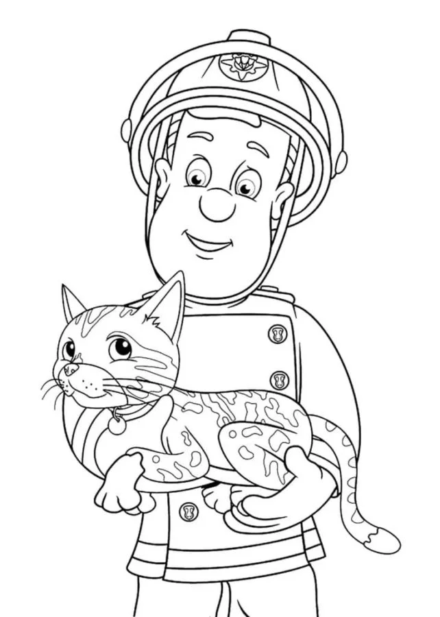 Dibujos para colorear e imprimir Firefighter