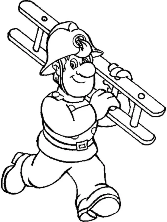 Dibujos para colorear e imprimir Firefighter