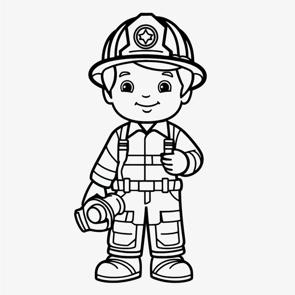 Dibujos para colorear e imprimir Firefighter