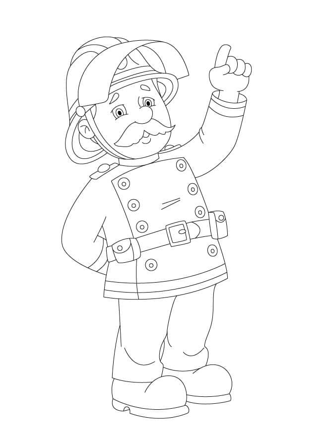 Dibujos para colorear e imprimir Firefighter