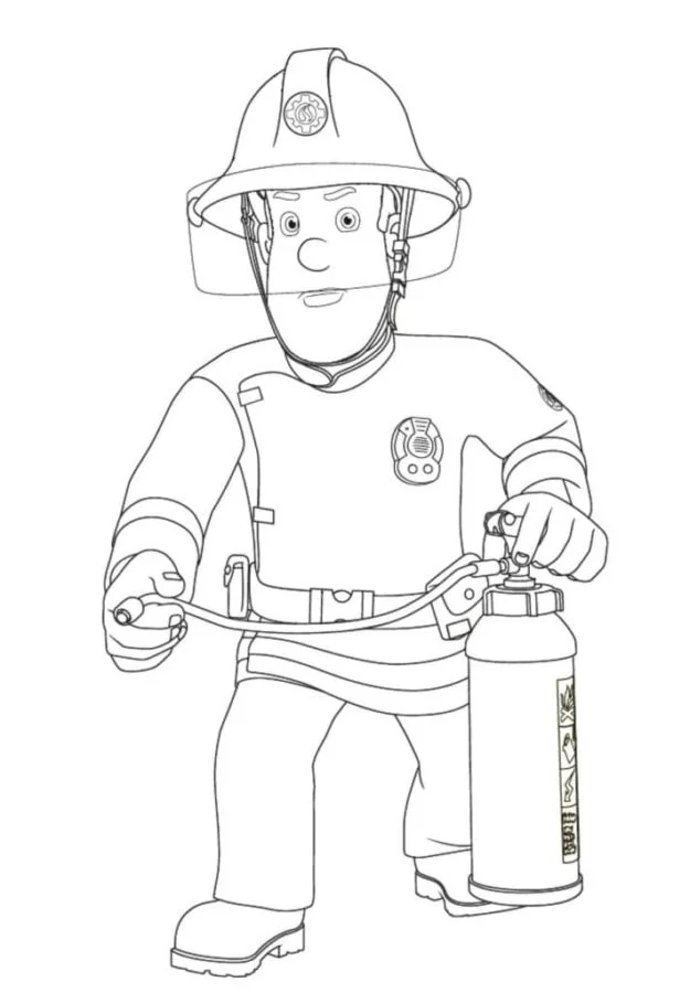 Dibujos para colorear e imprimir Firefighter