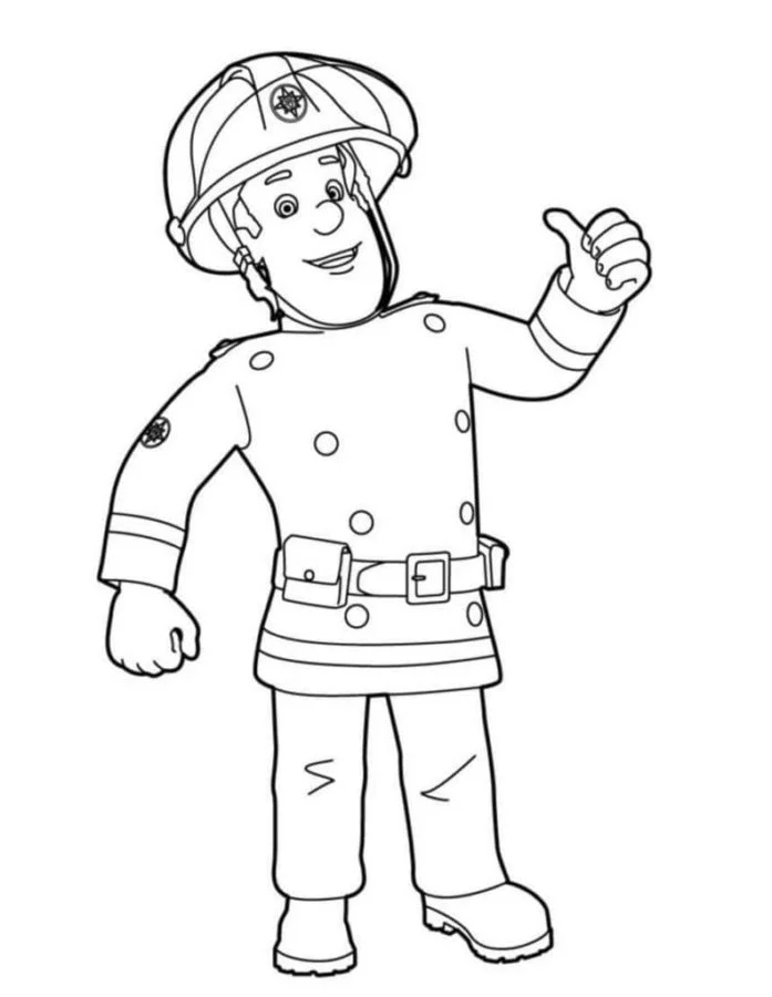 Dibujos para colorear e imprimir Firefighter