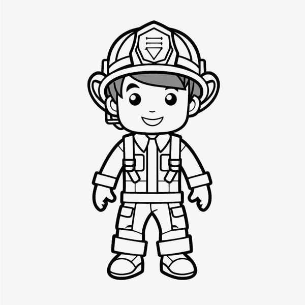 Dibujos para colorear e imprimir Firefighter