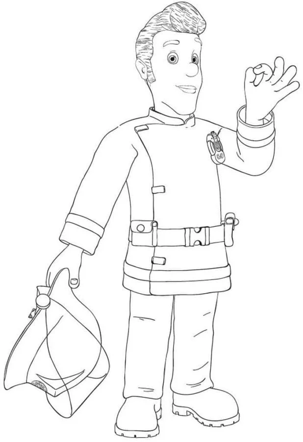 Dibujos para colorear e imprimir Firefighter