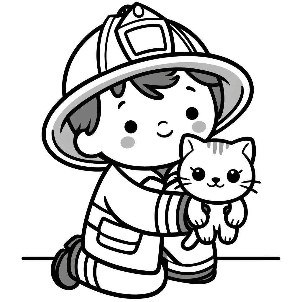 Dibujos para colorear e imprimir Firefighter