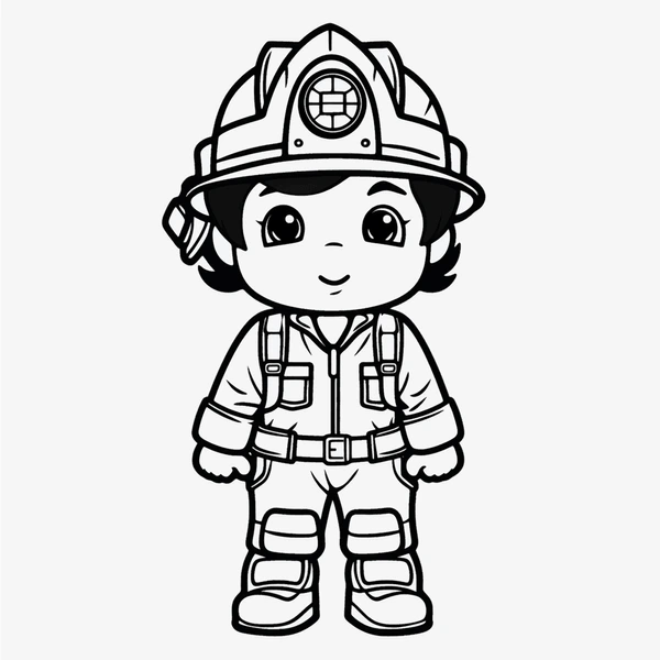 Dibujos para colorear e imprimir Firefighter