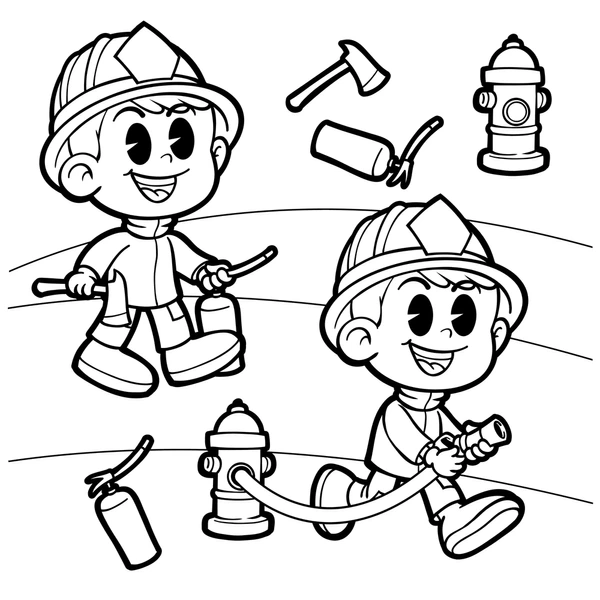 Dibujos para colorear e imprimir Firefighter