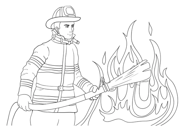 Dibujos para colorear e imprimir Firefighter