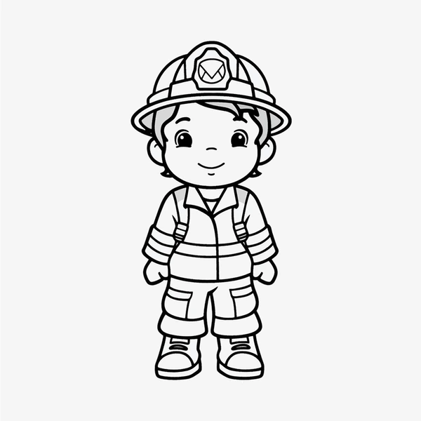 Dibujos para colorear e imprimir Firefighter