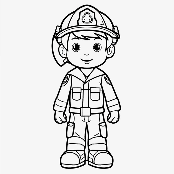 Dibujos para colorear e imprimir Firefighter