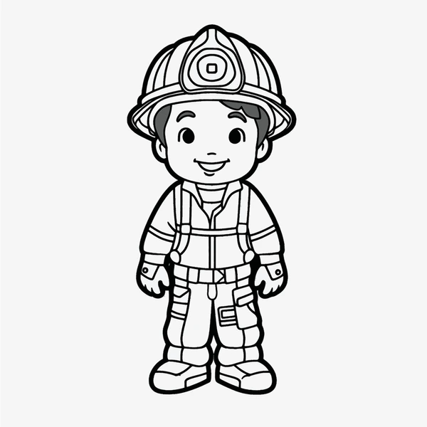 Dibujos para colorear e imprimir Firefighter