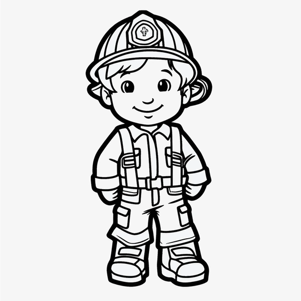 Dibujos para colorear e imprimir Firefighter