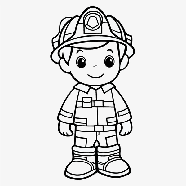 Dibujos para colorear e imprimir Firefighter