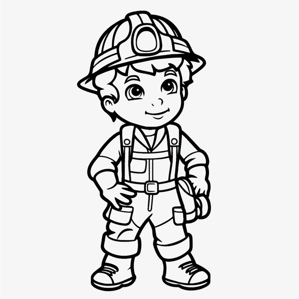 Dibujos para colorear e imprimir Firefighter