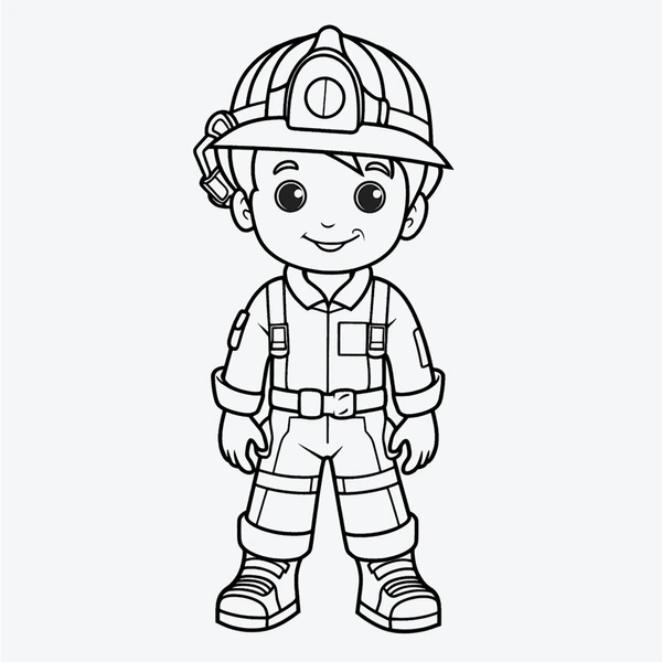 Dibujos para colorear e imprimir Firefighter