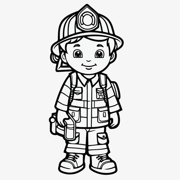 Dibujos para colorear e imprimir Firefighter