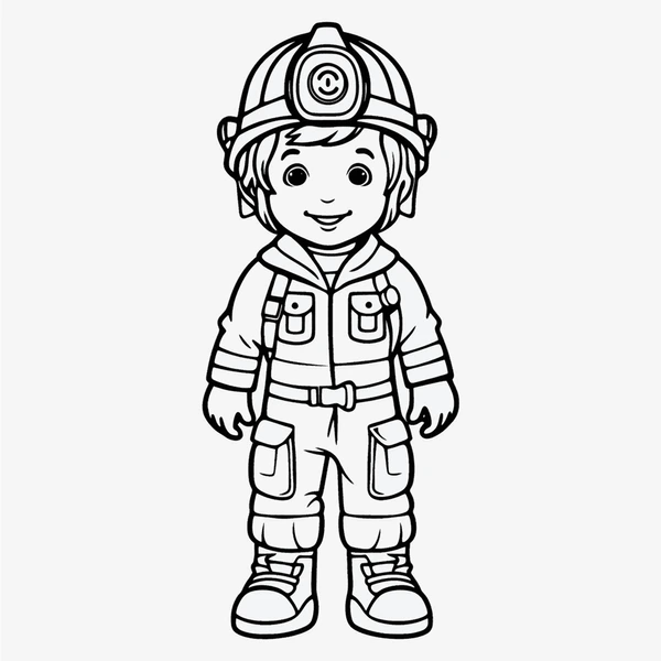 Dibujos para colorear e imprimir Firefighter