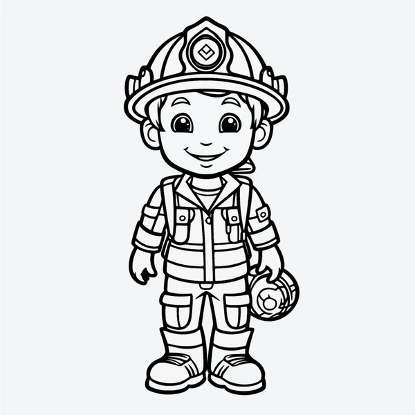 Dibujos para colorear e imprimir Firefighter