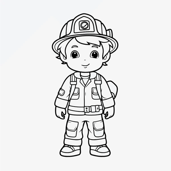 Dibujos para colorear e imprimir Firefighter