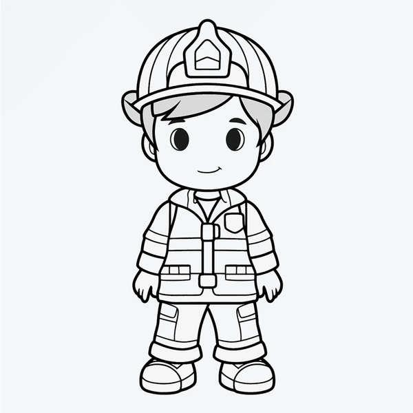 Dibujos para colorear e imprimir Firefighter