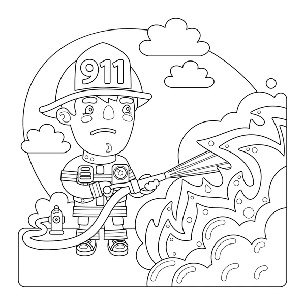 Dibujos para colorear e imprimir Firefighter