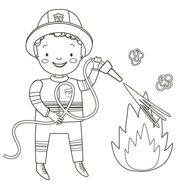 Dibujos para colorear e imprimir Firefighter