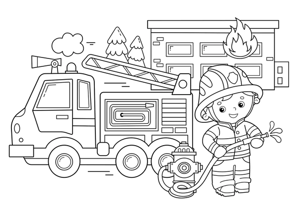 Dibujos para colorear e imprimir Firefighter